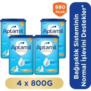 Aptamil 4 Çocuk Devam Sütü 800 Gr 1 Yaş+ Akıllı Kutu X 4 Adet