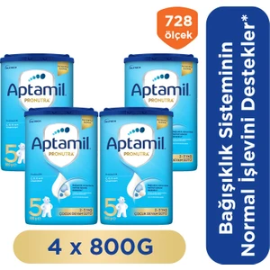Aptamil 5 Çocuk Devam Sütü 800 Gr 2 Yaş+ Akıllı Kutu X 4 Adet