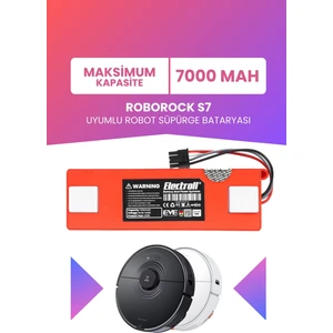 Roborock S7 Uyumlu Batarya (Maksimum Kapasite) 7000MAH Pil Kutulu Robot Süpürge Bataryası Değişimi