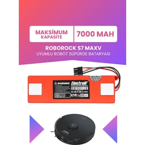 Roborock S7 Maxv Uyumlu Batarya (Maksimum Kapasite) 7000MAH Kutulu Robot Süpürge Pil Değişimi