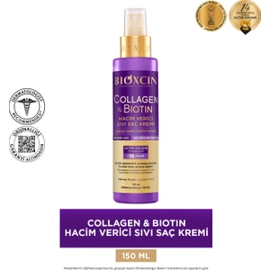 Collagen & Biotin Ekstra Hacim Sıvı Saç Kremi 100 ml - Kolajen Biotin Ince Seyrek Saçlar