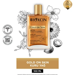 Gold On Skin Altın Parıltılı Kuru Yağ 100 ml - Dry Oil Saç Yüz Vücut