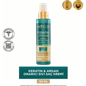 Keratin & Argan Onarıcı Sıvı Saç Bakım Kremi 150 Ml Yıpranmış Ve Hasar Görmüş Saçlar