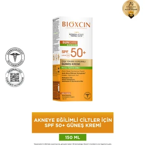 Sun Care Akneye Eğilimli Ciltler İçin Güneş Kremi 50 Spf - Akne, Dry Touch, Mat - Büyük Boy 150 ml
