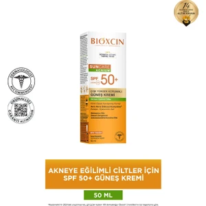 Spf 50+ Güneş Kremi 50 ml Akneye Eğilimli Cilt
