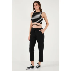 Pamuklu Normal Bel Regular Fit Düz Paça Pantolon Bayan PANTOLON 668YP42282S4