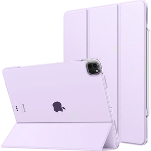 Apple iPad Air 11 Inc M2 (2024) Kalemlikli Standlı Yarı Saydam Hard Pc Kılıf A2902 A2903 A2904