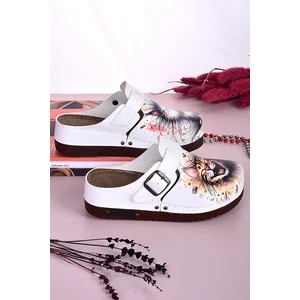 3036 Mutlu Kediler Desenli Anatomik Terlik