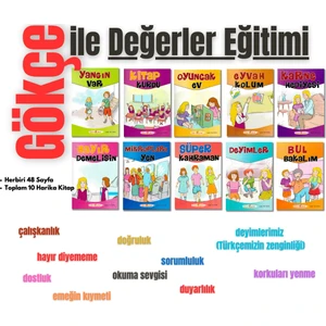 2. Ve 3. Sınıflar Için Gökçe Ile Değerler Eğitimi Hikaye Seti ( 10 Kitap)