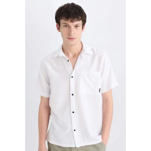 %100 Pamuk Regular Fit Yazlık Kısa Kollu Gömlek E0461AX25SM