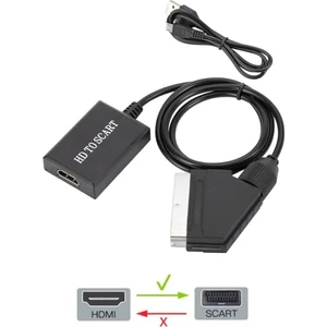 3002 HDMI To Scart Av Video Hd Dönüştürücü Çevirici Kablo Adaptör