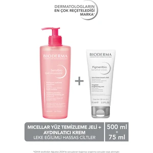 Misel Yüz Temizleme Jeli 500 ml & Kararma Karşıtı Aydınlatıcı Krem 75 ml