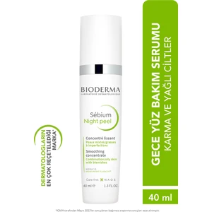 Sebium Night Peel Yağlı Akne Eğilimli Ciltler Glikolik Asit İçeren Peeling Etkili Gece Serumu 40 ml