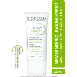 Sebium Sensitive Karma, Yağlı ve Akne Eğilimli Ciltler Yatıştırıcı Nemlendirici Bakım Kremi 30 ml
