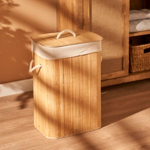 Bella Maison Fonte Bambu Çamaşır Sepeti Naturel (40 x 30 x 61 cm)