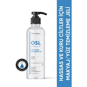 OSL Omega Skin Lab Hassas Ve Kuru Ciltler Için Makyaj Ve Yüz Temizleme Jeli - Squalene Cleanser Gel 200ml