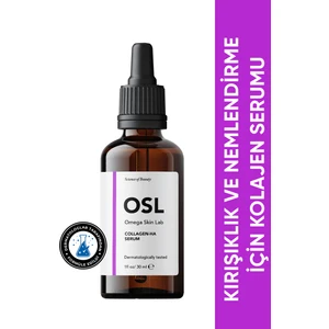 Omega Skin Lab - Kırışıklık Ve Nemlendirme İçin Kolajen Serumu - Collagen-ha Serum 30ml
