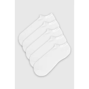5'li Erkek Beyaz Patik Çorap