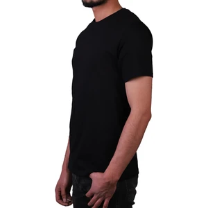 Erkek  Pamuk Süprem Penye Regular Kesim Bisiklet Yaka Düz T-Shirt