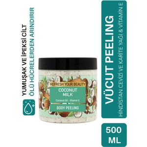 Vücut Peelingi 500 ml - Kayısı Çekirdeği ve Fındık Kabuğu Granülleri ile E Vitamini İçerir
