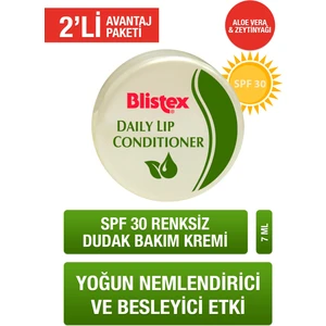 2 x  Kuruyan Dudaklara Yoğun Nemlendirici Günlük Bakım Gkf 15- Daily Lip Conditioner Spf15 7 ml