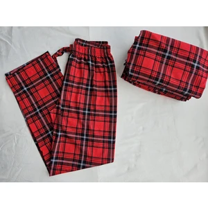 Kırmızı Ekoseli Pijama Altı