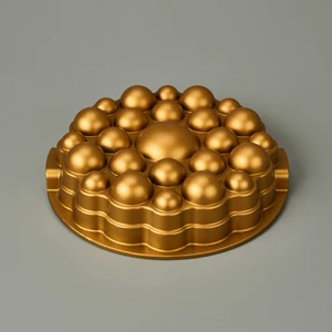 Bubble Kek Kalıbı - Gold - 37 cm
