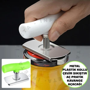 Çevir Sıkıştır Aç Metal Konserve Kavanoz Şişe Açacağı Kavanoz Kapağı Açma Aparatı