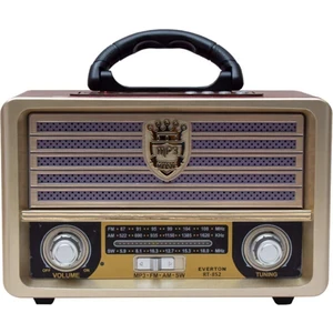 RT-569  Bluetooth Fm-Usb-Tf-Aux Güneş Enerjili Şarjlı Nostaljik Radyo