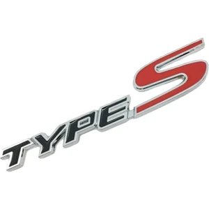 Type S Metal Arma Yapıştırma Spor Siyah Kırmızı Renk Arma Types Desenli Metal Arma Bagaj Çamurluk