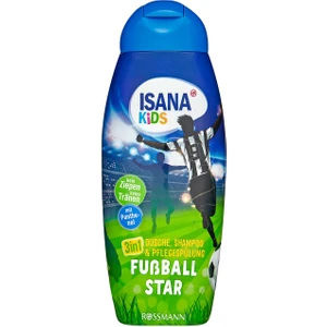Kids Şampuan Duş Jeli ve Saç Bakım Kremi 3'ü 1 Arada Futbol Starı 300 ml