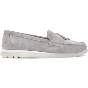 Kadın Vizon Tokalı Süet Deri Comfort Loafer 25SFD151910