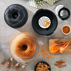 Cakehaus Kek Kalıbı+Hazırlık Seti 6 Parça-Siyah