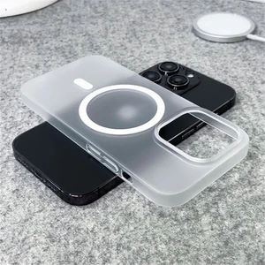 Apple iPhone 15 Plus Uyumlu Kılıf Ultra Ince Mat Magsafe Sert Pc Kapak