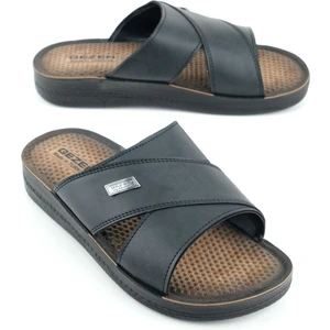 Yazlık Erkek Suni Deri Rahat Taban Günlük Terlik