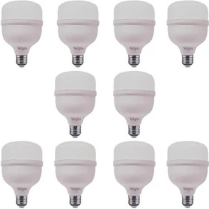 10 Adet 20 Watt, Yüksek Işık, 1800 Lümen Beyaz Işık Torch Ampul, E27 Duy Çok Kaliteli LED Ampul