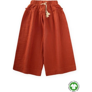 Organik Kız Pantolon 8-12 Yaş Rust