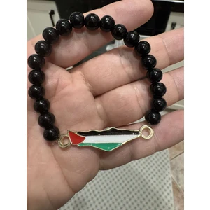 Herşey Nota Filistin Haritası ( Kudüs Palestine ) Metal Bileklik Her Bileğe Göre Ayarlanabilir