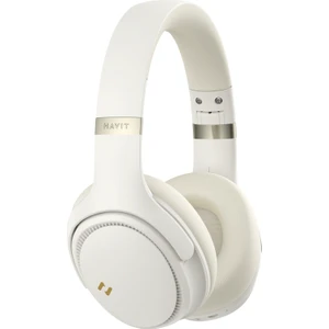 H630BT Pro Anc Kulak Üstü Katlanabilir Bluetooth Kulaklık - 50 Saat Batarya Çift Cihaz Desteği - Bej