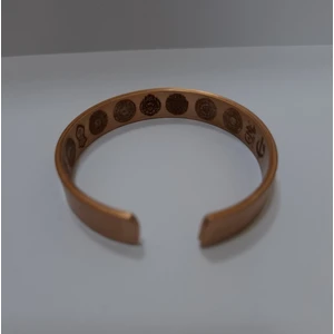 Elden Eve Bakır İçi Dua Yazılı Şık Bakır Bileklik 10 mm LZRB0023-3