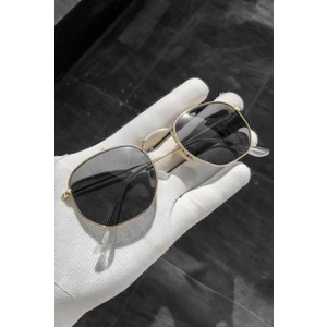 Beşgen UV400 Filtre Korumalı Metal Çerçeve Unisex Güneş Gözlüğü