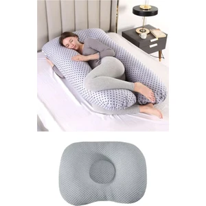 5 Farklı Bölge Destekli Hamile Yastığı (Kafa Şekillendirici Yastık yanında )