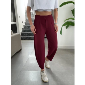 Paw Garage Kadın Balon Pantolon, Beli Lastikli Şalvar Model Krep Balon Pantolon