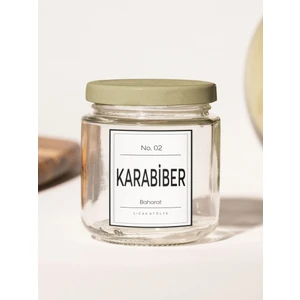 Baharat - Bakliyat - Kuruyemiş Kavanoz Etiketi Suya Dayanıklı Modern Minimal Sticker