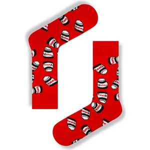 Carnaval Socks Kırmızı Nutella Desenli Renkli Çorap