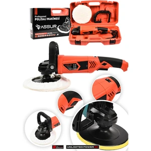 1200W Polisaj Makinesi Devir Ayarlı 6 Kademeli 180mm Pasta Cila