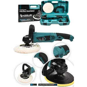 1200W Polisaj Makinesi Devir Ayarlı 6 Kademeli 180mm Pasta Cila