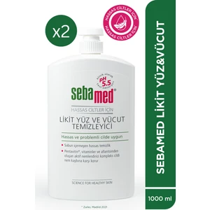 Likit Yüz ve Vücut Temizleme Jeli 1000 ml x 2 Adet