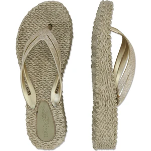 Ilse Jacobsen - CHEERFUL13 -  Flip Flop On Platform Sole-Platin