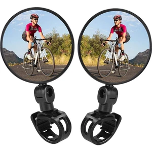 2 Adet Geniş Açı Bisiklet -Scooter Gidon Aynası - Dikiz Aynası Bisiklet Aksesuarı Bisiklet Ayna